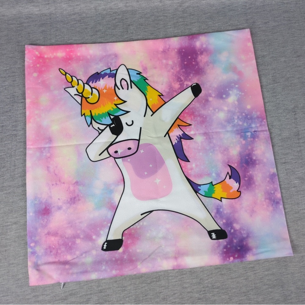 👯‍♀️Host Pick⚡️FREE w/ $30 purchase: Dabbing Unicorn Print Cushion Cover - Picture 4 of 7